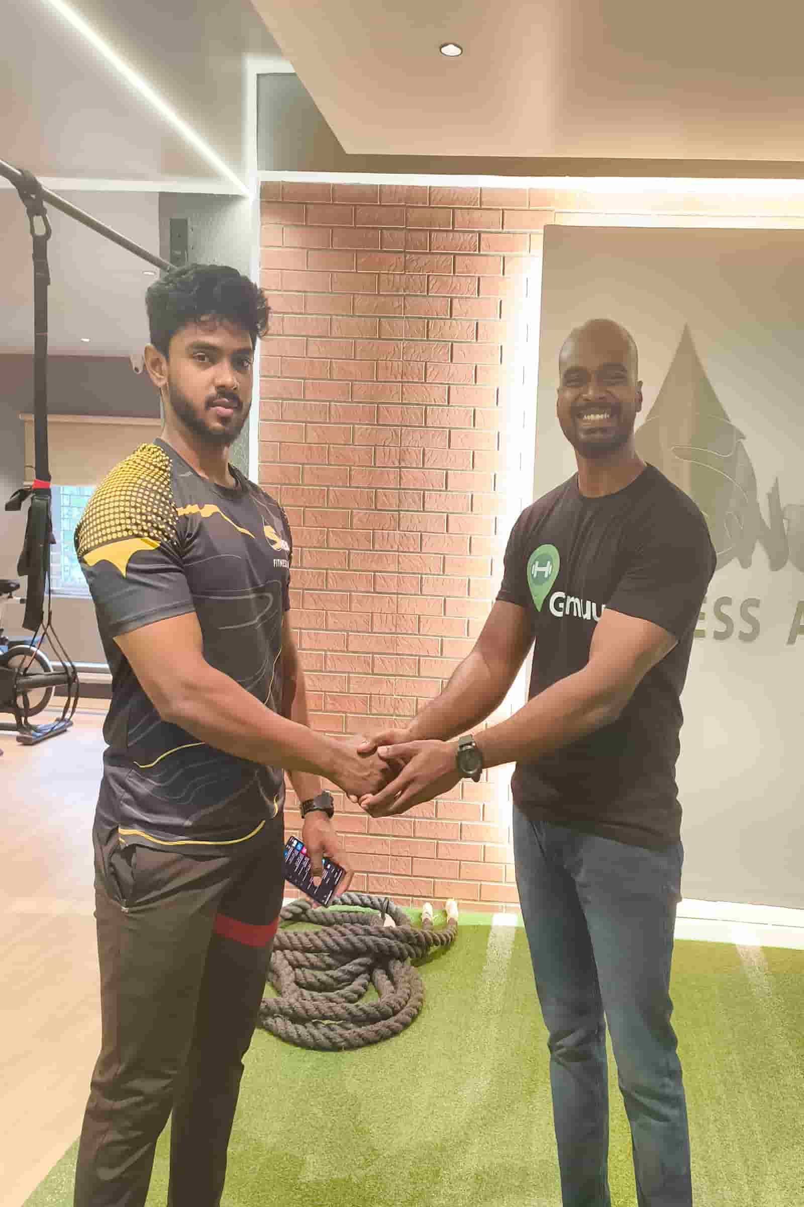 Arena gym training area and equipment